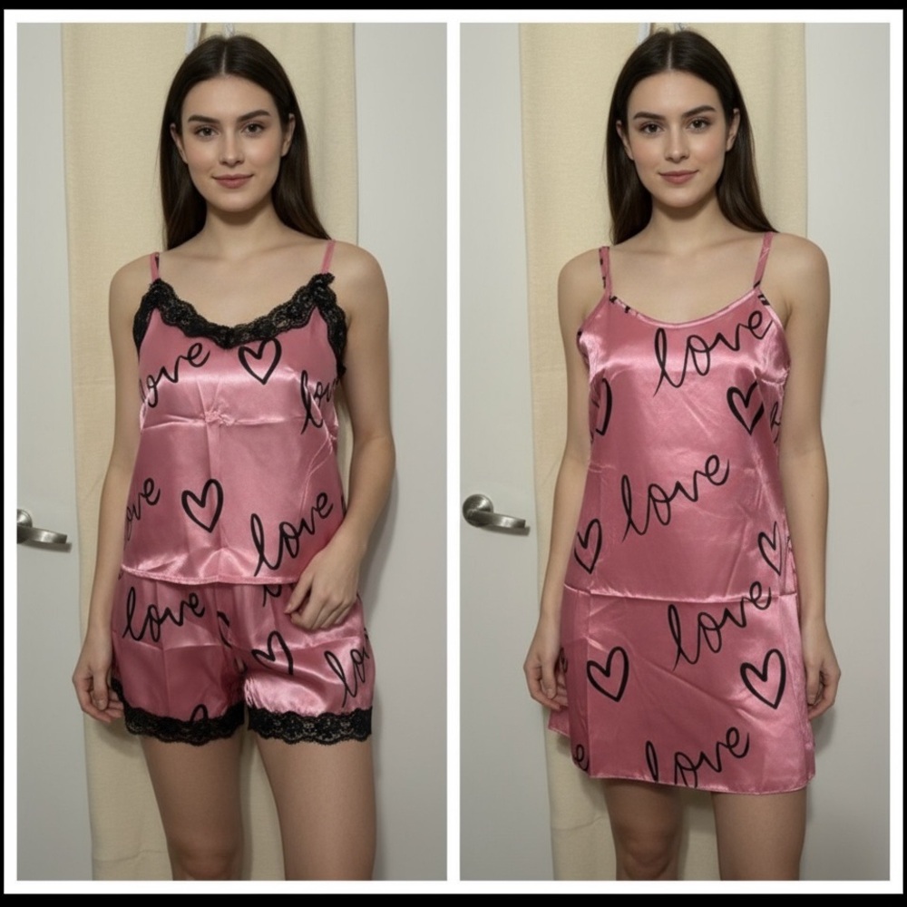 🌹004 COMBO: Satin like sleepwear size M